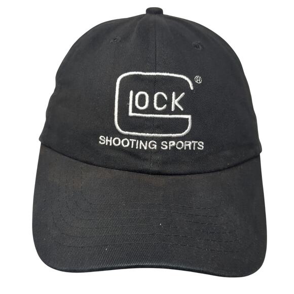 Glock Shooting Sports Slideback Baseball Cap Black One Size Adjustable 6 Panel - Picture 1 of 9